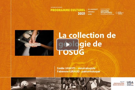 Voir la conférence "La collection de géologie de l'OSUG"